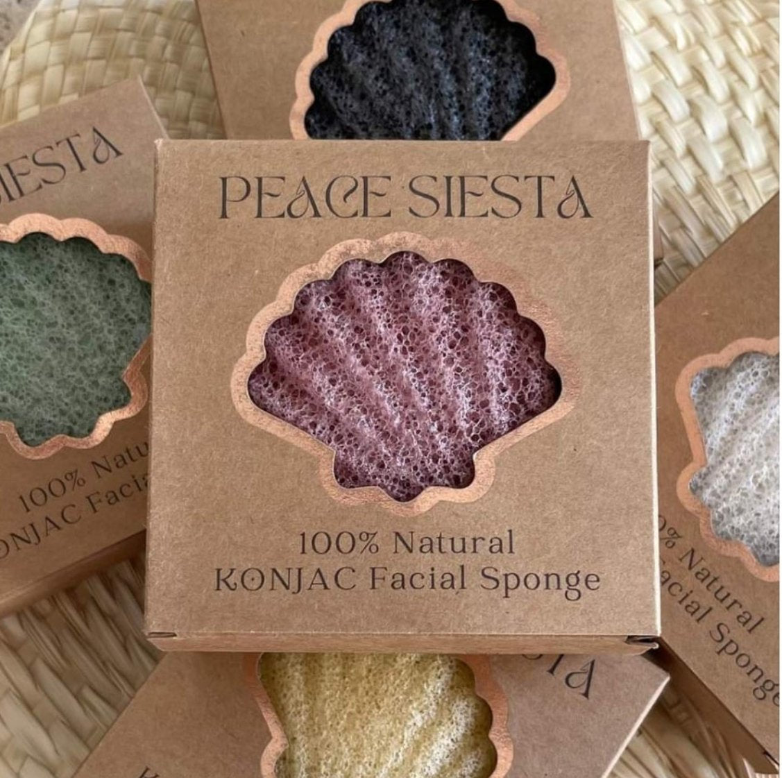 Red Clay Konjac Sponge